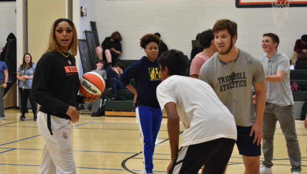 Basketball Clinic a Slam Dunk for Teachers, Students