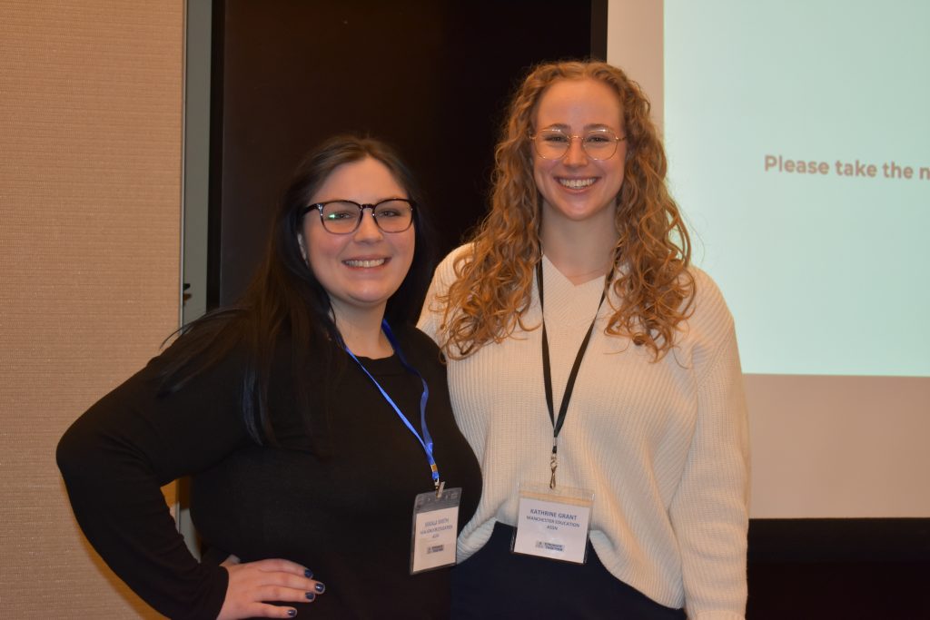 Early career educators Mikala Smith and Katie Grant pose during a break in their workshop session at CEA's Early Career Educator Conference. 