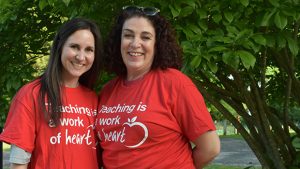 Early career educator Erica Stephens and veteran teacher Marina Rinkus team up to ask for support for their school system.